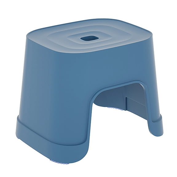 Yongwei small stool 1PC Anti-slip Plastic Stool Multi-use Step Stool Shoes Wearing Stool Small Bathroom Stool for Home Dorm (Dark Blue)