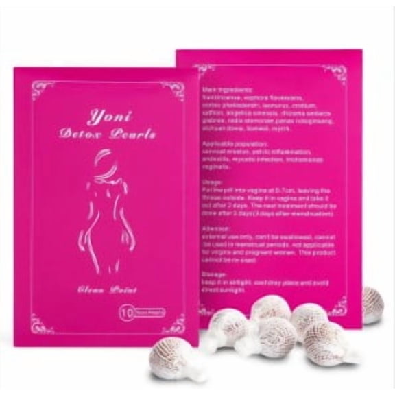 10 Yoni Detoxing PH Balance Ball with String+ PH Text Card + Applicator +Stone