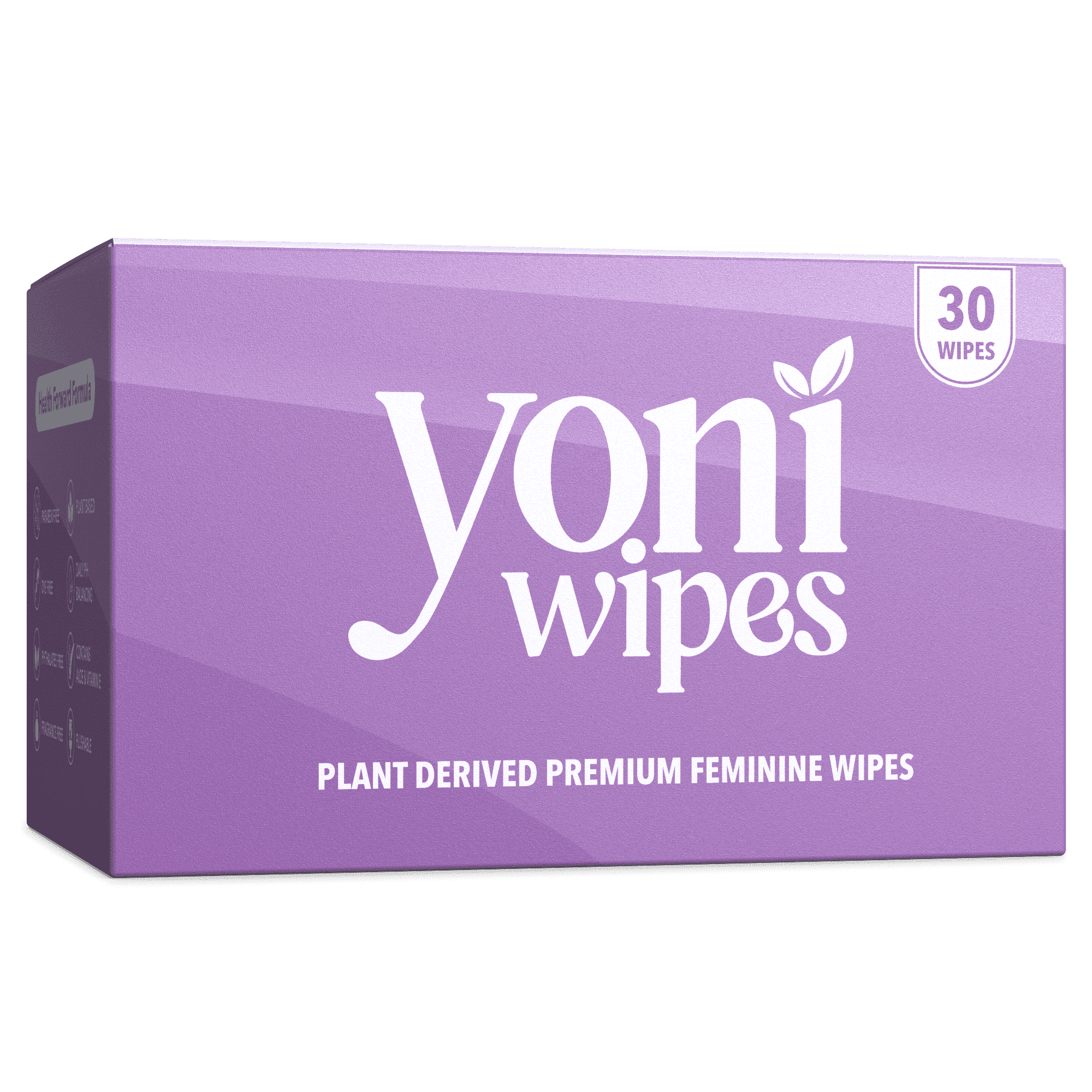 Yoni Feminine Wipes - pH-Balanced, Natural Feminine Wipes for Freshness & Intimate Care  Flushable & Travel-Friendly - 30 Individually Wrapped Feminine Wipes