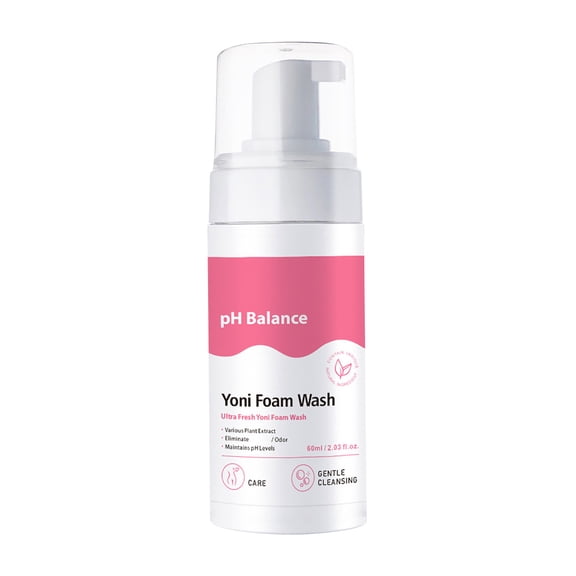 Yoni Foam Wash - pH Balanced Formula with Plant Extracts, Gentle Cleansing, Helps Manage Odor & Maintain Healthy pH Levels for Intimate Care