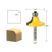Yonico 1/2 Radius Round Over Edge Forming Router Bit - 1/4 Shank - 13166q