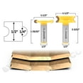thumbnail image 1 of Yonico 1/4" Bead 2 Bit Canoe Joint Router Bit Set - 1/2" Shank - 13201, 1 of 1