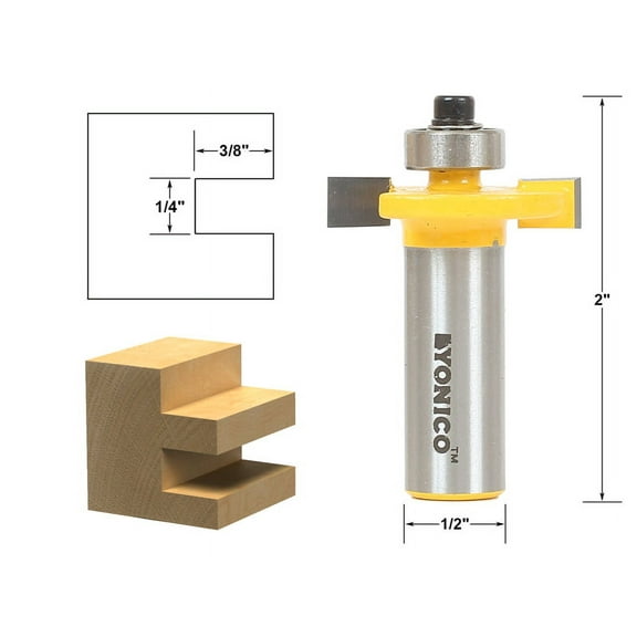Yonico 1/4" Slot Slotting & Rabbeting Router Bit - 1/2" Shank - 14184