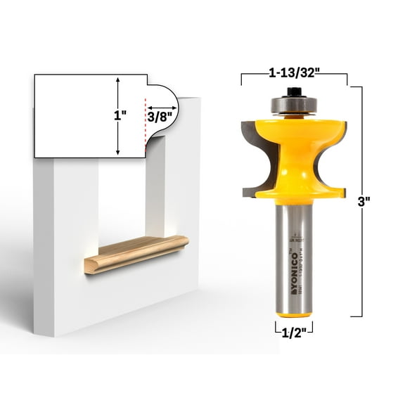 Yonico 1" Window Sill Router Bit - 1/2" Shank - 18141