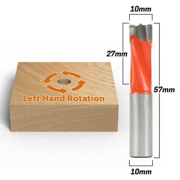 Yonico 10mm Left Hand Brad Point Boring Bit - 10mm Shank - 41110L