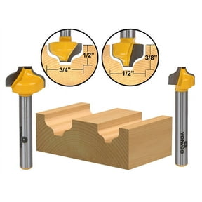 Yonico 2 Bit Ogee Groove Router Bit Set - 1/4" Shank 14274q