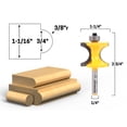 thumbnail image 1 of Yonico 3/8" Radius Bullnose Router Bit - 1/4" Shank - 13117q, 1 of 2