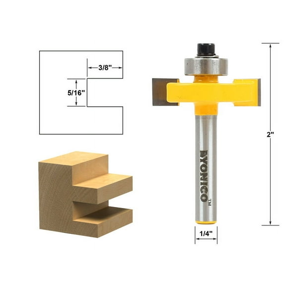 Yonico 5/16" Slot Slotting & Rabbeting Router Bit - 1/4" Shank - 14185q