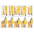 thumbnail image 1 of Yonico 5 Bit Casing & Base Molding Router Bit Set - 1/2" Shank - 16501, 1 of 1