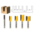 thumbnail image 1 of Yonico 5 Bit Straight/Dado Router Bit Set - 1/4" Shank - 14522q, 1 of 7