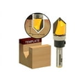 thumbnail image 1 of Yonico 90° V Groove Router Bit with Shank Bearing - 1/2" x 5/8" 14989q, 1 of 1