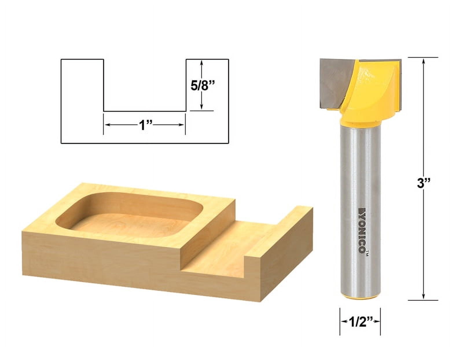 Yonico Bottom Cleaning Dado Router Bit 1