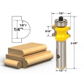 Yonico Bullnose Router Bit 1/8"r - 1/4" bead - 1/2" Shank - 13113