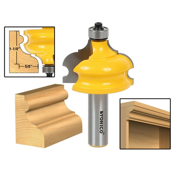 Yonico Classical & Bead Moulding & Edging Router Bit - 1/2" Shank - 16127