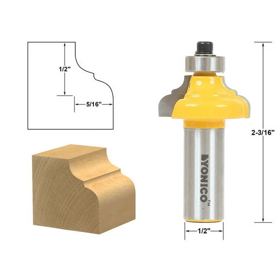 Yonico Classical Ogee Edging and Molding Router Bit Small - 1/2" Shank - 13984