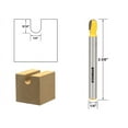thumbnail image 1 of Yonico Core Box Router Bit - Long Reach - 1/4"W X 5/16"H - 1/4" Shank 14161q, 1 of 2