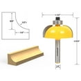 thumbnail image 1 of Yonico Cove Edging and Molding Router Bit - 1/2" Radius - 1/4" Shank - 13156q, 1 of 2
