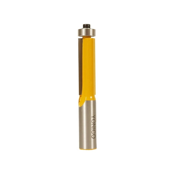 Yonico Flush Trim Router Bit End Bearing - 1-5/8" X 1/2" - 1/2" Shank - 14143