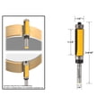 thumbnail image 1 of Yonico Flush Trim Router Bit Top & Bottom Bearing - 1-1/2"H X 1/4" Shank - 14982q, 1 of 2
