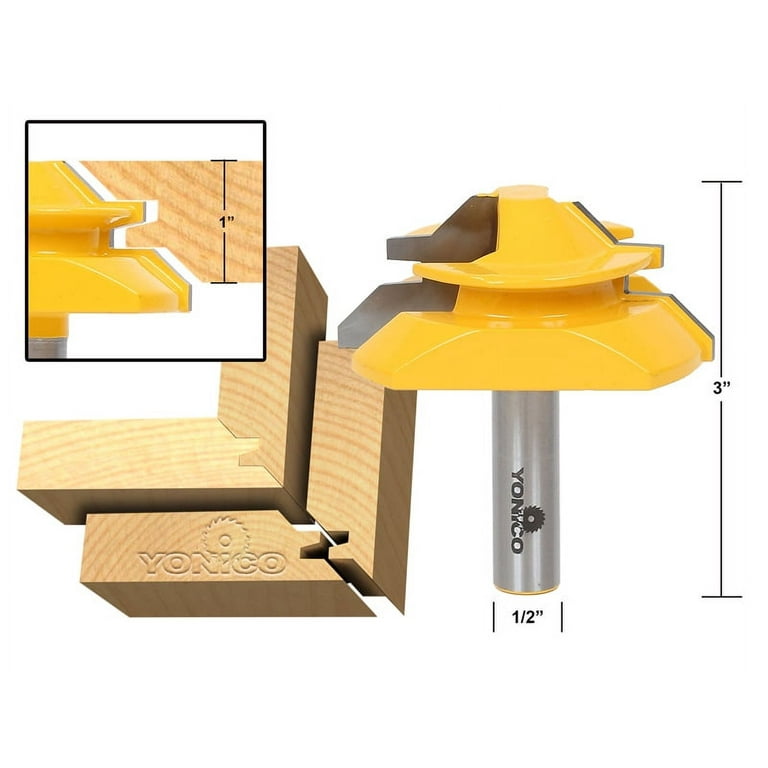 45 degree outlet lock miter