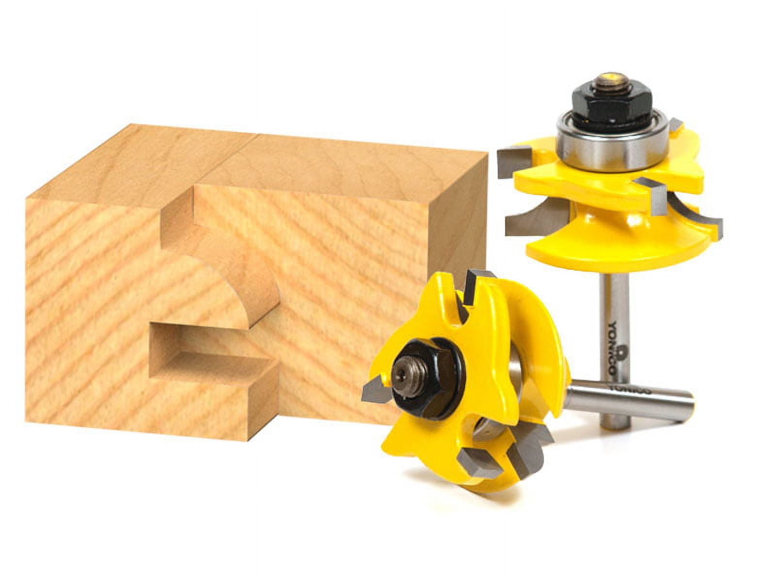 Yonico Rail and Stile Router Bits - 2 Bit Round Over - 1/4" Shank - 12238q