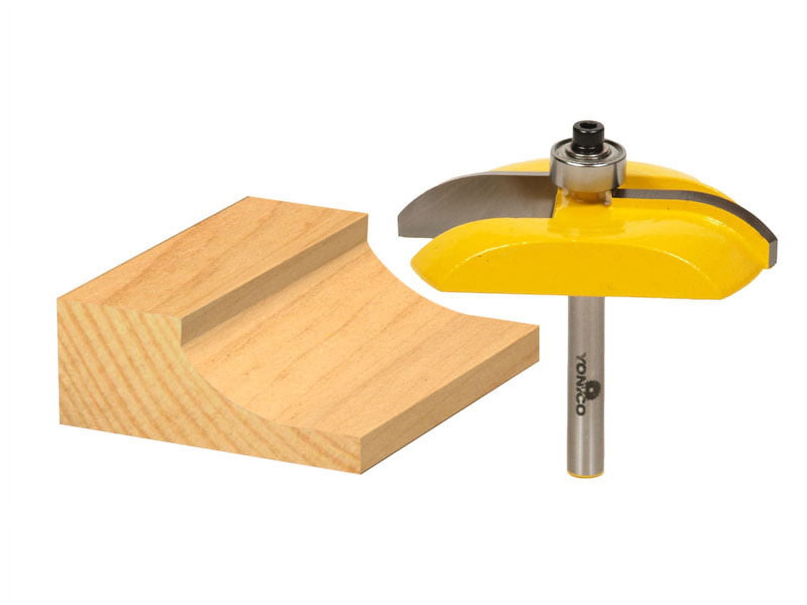 Yonico Raised Panel Router Bit - Carbide - Cove - 1/4" Shank - 12133q
