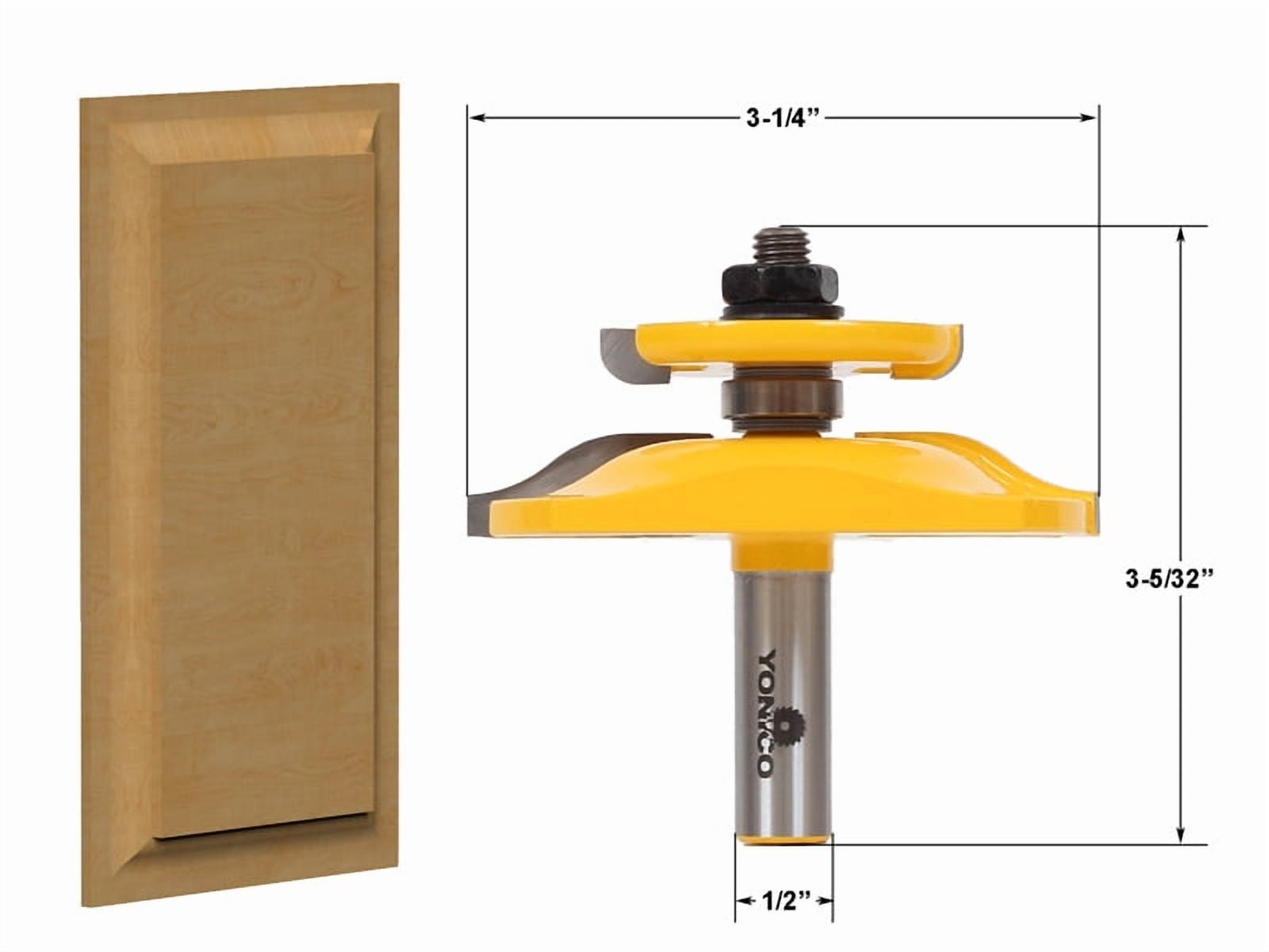 Yonico Raised Panel Router Bit with Back cutter - Ogee - 12143