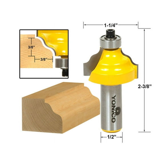 Yonico Wavy Edge Molding Router Bit - 1/2" Shank - 13125