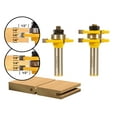 Yonico Yonico 15221 Matched Tongue and Groove Router Bit Set 1/2