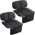 thumbnail image 1 of Yonktoo Anti-Slip, Thick Padding Baby Car Seat Protector with 2 Storage Pockets, Black -2 Pack, 1 of 7