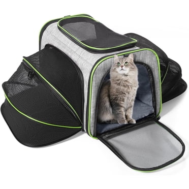 Image showcasing PetLuv Premium Cat and Dog Carrier, Soft-Sided, Plush Bed, Locking ...