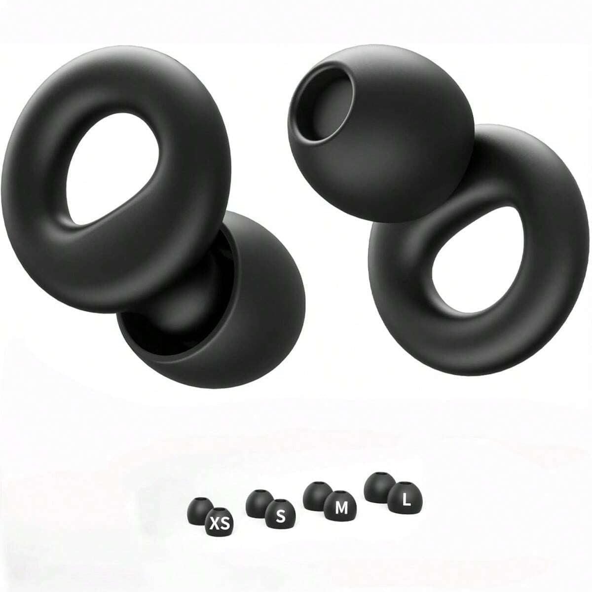 Yonktoo Noise Cancelling Earplugs for Sleeping, Reusable Silicone Ear Plugs for Noise Reduction, 4 Ear Tip Sizes with Carry Case, Soft Comfortable Fit for Sleep, Travel, Work, Study