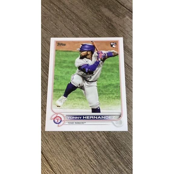 Yonny Hernandez MLB Texas Rangers 2022 Topps 363 RC Trading Card
