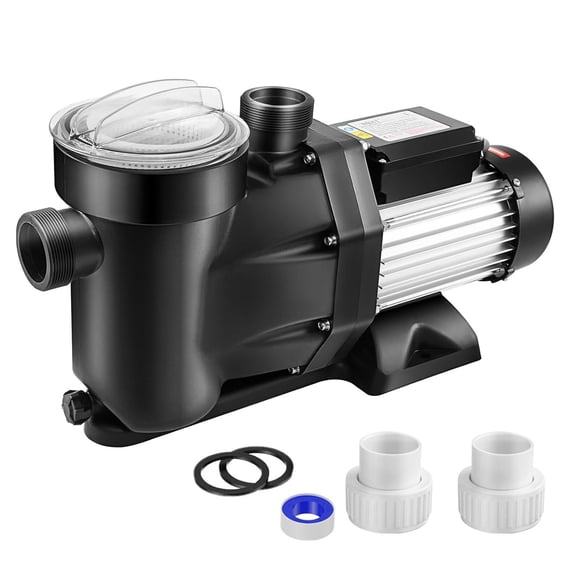Yonopro 2 HP Pool Pump Above Ground/Inground,7600GPH Powerful Selfpriming Pool Pump with 2-Speed, 1500W Energy Saving Self Primming Pool Pumps with Strainer Basket& Drain Plug