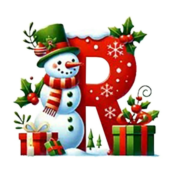 Yonrjhukm 26 Letters Christmas Tree Ornaments, DIY Acrylic Pendant Decoration, Festive Hanging Decor for Home, Office, Yard, and Holiday Celebrations