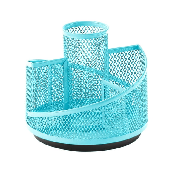 Yonrjhukm 360 Degree Rotating Pen Container Organizer, 3 Compartment Desk Accessories for Efficient Office Organization, Durable and Stylish Pencil Holder for Home and Workplace