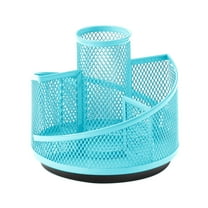 Yonrjhukm 360 Degree Rotating Pen Container Organizer, 3 Compartment Desk Accessories for Efficient Office Organization, Durable and Stylish Pencil Holder for Home and Workplace