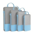 thumbnail image 1 of Yonrjhukm 4 Piece Travel Compression Packing Cubes Set, Space Saving Organizers for Luggage, Breathable Mesh Bags for Efficient Packing and Easy Organization, 1 of 6