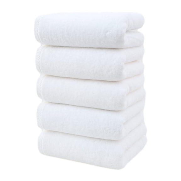 Yonrjhukm 5-Pack Absorbent Dry Face Towels, Eco-Friendly, Soft Cotton Washcloths for Travel, Outdoor Activities, and Family Gatherings, High-Quality, Durable, Value for Money