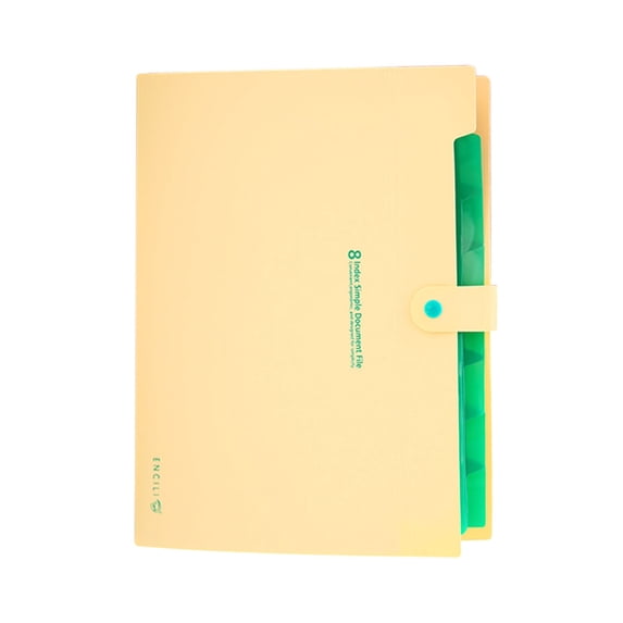 Yonrjhukm A4 Folder Office Storage Bag, Multi-Compartment File Storage Organizer for Test Paper Classification, Ideal for Office, Home, and Library Use