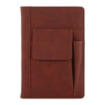 Yonrjhukm A5 Thick Notebook, Heavy-Duty Note Pad for Writing, Durable Diary with Wireless Binding, Built-in Bookmark, and Practical Cover Pockets for Office Use