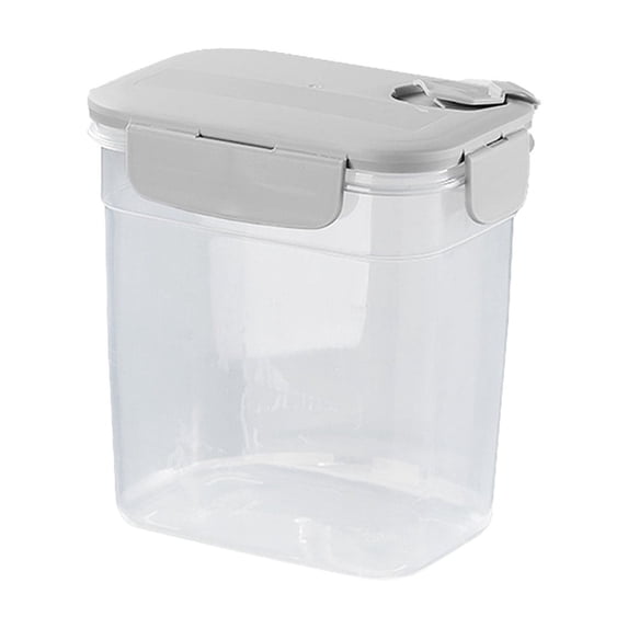 Yonrjhukm Airtight Food Storage Containers, Large Capacity Plastic Storage Jars for Kitchen Snacks, Humidity Proof, Stackable Dry Goods Organizer for Pantry and Fridge