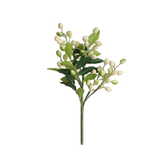 Yonrjhukm Artificial Berry Branch, Olive Beans Decorative Flower, Festive Home Decor, Realistic Plant Accent for Holiday Arrangements, Long-Lasting Christmas Decoration
