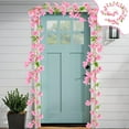 thumbnail image 1 of Yonrjhukm Artificial Hanging Orchid Vines, Decorative Fake Flowers for Indoor and Outdoor Use, Perfect for Living Room Decor, Weddings, and Events, Durable Plastic Rattan Plants, 1 of 6