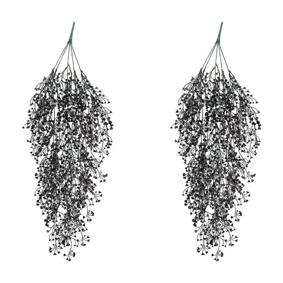 Yonrjhukm Artificial Hanging Plants, Faux Rattan Vines for Wall Decoration, Simulation Greenery for Home Decor, Wedding, and Outdoor Landscaping, Perfect for Gardens and Porches