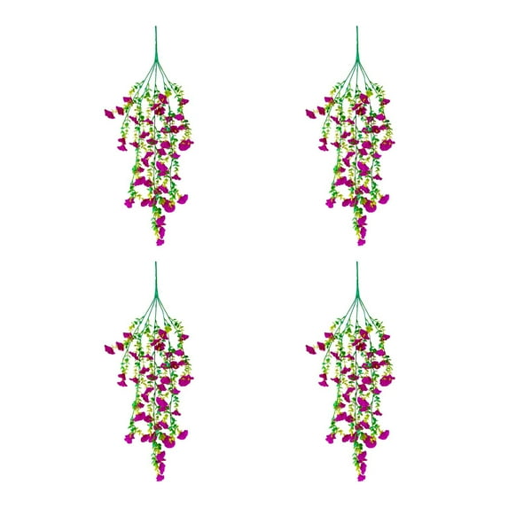 Yonrjhukm Artificial Hanging Plants, Rattan Vines for Home Decoration, Faux Wall Decor, Wedding Decoration, Simulation Greenery for Indoor and Outdoor Use, Fake Flower Wall Hanging