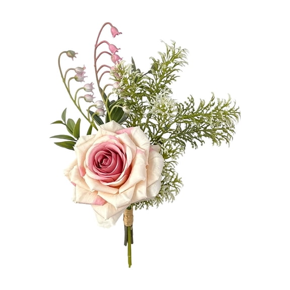 Yonrjhukm Artificial Silk Flower Bouquet for Living Room and Dining Table Decorations, Elegant Faux Floral Arrangement for Home Decor, Versatile Gifts for Weddings and Special Occasions