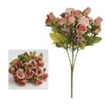 thumbnail image 1 of Yonrjhukm Artificial Peony Flowers Bouquet, Silk Fake Flowers for Wedding, Bridal Decor, Home and Party Decoration, Realistic Faux Floral Arrangement, Centerpieces and Vase Decoration, 1 of 5