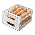 thumbnail image 1 of Yonrjhukm Automatic Rolling Egg Organizer for Refrigerator, 24 Capacity Food Storage Box with Lid, Detachable Tray, Easy Cleaning, Ideal for Kitchen and Pantry, 1 of 5