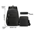 thumbnail image 1 of Yonrjhukm Backpack High School Backpack Three Sets Of Leisure Large Capacity Outdoor Travel Backpack, 1 of 2